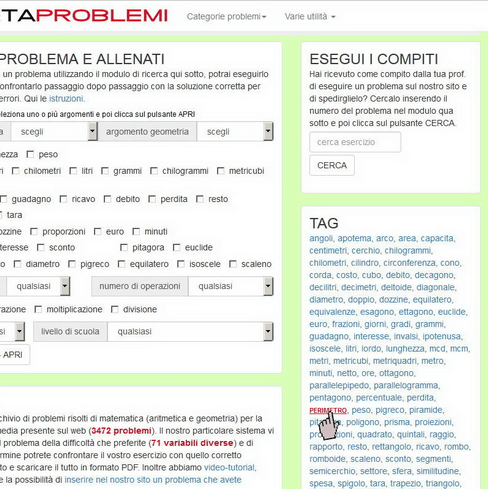 Problemi Di Matematica On Line Per La Scuola Elementare E Media